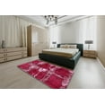 thumbnail image 4 of Ahgly Company Tapis d'Intérieur Rectangle Abstrait Rose Persan, 4' x 6', 4 of 6