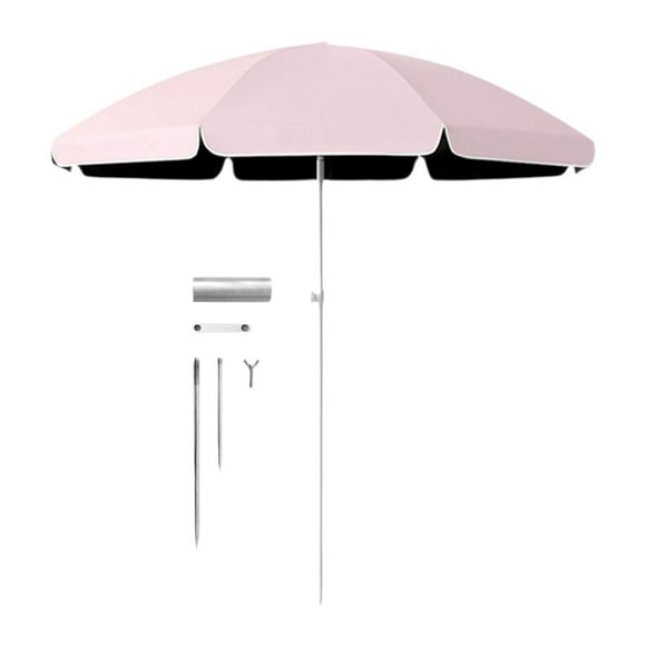 koolsoo Parasol de Patio 5,6 Pi Parasol de Jardin Robuste pour Sports Jeux Extérieur Pelouse Rose