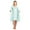 Polka Dot Green, variant on Women's Sleepwear 2 Piece Nightgown and Robe Set - Green - X-Large