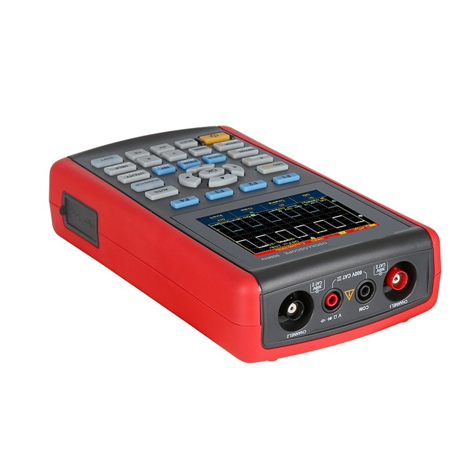 Handheld Storage Oscilloscope 3.5"LCD Digital Display 50MHz 250MS/s Mini USB Auto Scale Oscilloscope ,Professional Designed