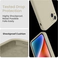 thumbnail image 4 of Designed for iPhone 13 Case, Silicone Upgraded [Camera Protection] Phone Case with [2 Screen Protectors], Soft Anti-Scratch Microfiber Lining Inside, 6.1 inch, Pink Pomelo, 4 of 5