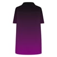 thumbnail image 7 of Yaoyar Mens Retro Solid Color Short Sleeve Gradient Top Button Down Pocket Collar Casual Top Traditional Heritage Design Classic Style Short Sleeve Shirt, 7 of 7