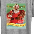 thumbnail image 3 of Coca-Cola - Sip Of Good Taste Vintage Coca Cola Santa - Women's Short Sleeve Graphic T-Shirt, 3 of 5