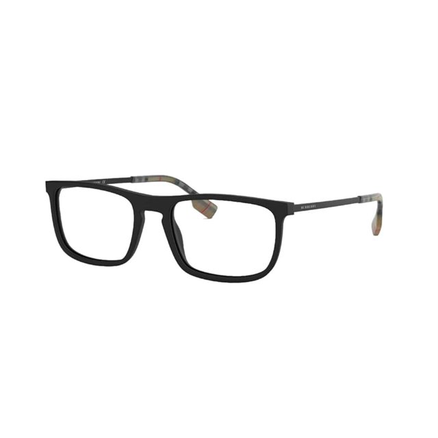 Lentes de acetato rectangulares Burberry BE2288-3464 negros mate para hombre