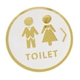 thumbnail image 3 of Señal de WC, señal de WC, señalización de puertas de baño, señales de puertas de baño, símbolos de baño para empresas, tiendas, cafeterías, público. Estilo D, 3 of 8