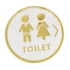 thumbnail image 3 of Letrero de baño acrílico Letreros para puerta de baño Letrero de baño Decoración para Estilo D, 3 of 9