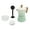 Gradient Green, variant on Italian Coffee Maker, Accessories Brewer Tool 150ml Single Valve 3 Cups with Coffee Distributor Spoon Paper Filter for Home Brewing