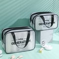 thumbnail image 1 of Dry-wet Separation Washing Bag Large Capacity Portable Travel Cosmetic Bag Storage Bag Clear Travel Toiletry Bag, 1 of 7