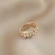 thumbnail image 5 of Jumpingount Anillo Abierto Irregularidad Anillos de oro Minoría Joyería de moda Mujeres San Valentín Bodas Aniversarios Cumpleaños Ropa, zapatos y accesorios Miscelánea Jumpingount AP016919-00, 5 of 6