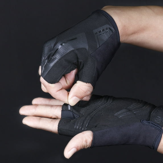 Cheers.US 1 Pair Cycling Gloves Bicycle Gloves Bicycling Gloves Mountain Bike Gloves - Anti Slip Shock Absorbing Padded Breathable Half Finger Short Sports Gloves Accessories for Men/Women