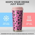 thumbnail image 2 of Leopard Print 18oz Double Drinking Coffee Mug – Vacuum Insulated Stainless Steel Travel Cup with Leakproof Lid, 316 Steel Thermos Tumbler for Hot & Cold Beverages, 2 of 6