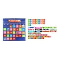 thumbnail image 3 of Blue Calendar Pocket Chart for Kids - Lightweight 0.45kg Portable 25.25x25.75in Educational Tool with Durable Cloth & Paper Cards, Engaging Design for Fun Learning & Parent-Child Interaction in, 3 of 5