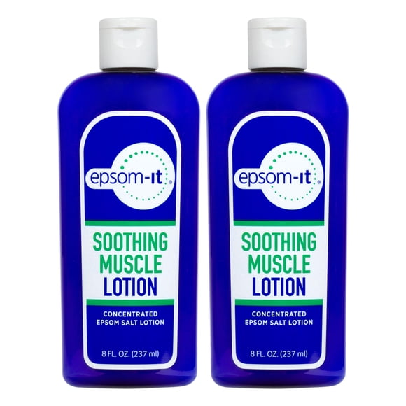 EPSOM-IT Loción muscular calmante - Sal de Epsom Crema de sulfato de magnesio Árnica para rigidez muscular Malestar Loción de magnesio tópica Calambres en las piernas Piernas inquietas Rodillas y pies
