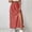 Red, variant on Qulqfy Womens Summer Maxi A-Line Long Skirts Boho Flowy Cute Elastic High Waist Black Skirt L