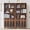 Walnut Black 2 pcs, variant on MIYZEAL 71" Tall Walnut Bookcase, 5-Tier Bookshelf with Storage Cabinet & Adjustable Shelves, Mid-Century Freestanding Display Cabinet for Living Room, Home Office