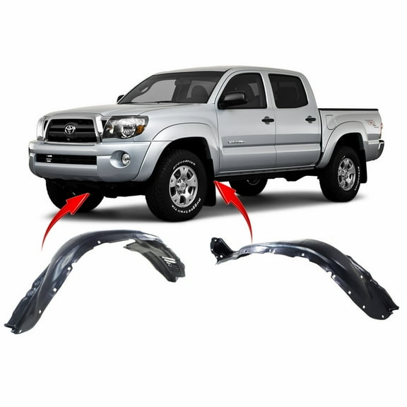 DCP Set of 2 Fender Liners for Toyota Tacoma 2005-2011 TO1248135 TO1249135