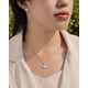 thumbnail image 5 of JeenMata Collar con Colgante de Diamantes en Forma de Abanico Triangular con Engaste Pavé en Oro Blanco de 18 K sobre Plata, 5 of 5