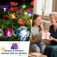 thumbnail image 3 of Rirool 2 Pack Solar Garden Lights Outdoor, Multicolor Butterfly Swaying LED Stake Lights Waterproof Solar Powered Yard Lights for Pathway Lawn Patio Garden Landscape Decor Gifts, 3 of 8