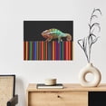 thumbnail image 6 of Lsque Chameleon Panther On Colored Pencils Print Wall Art – Decorative Picture for Living Room, Bedroom, and Office (Horizontal), 6 of 6