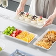 thumbnail image 6 of 3 Tier Serving Trays for Party, Stoneware Serving Platters and Trays, 14 Inch Tiered Tray Stand, Fruit Tray, Trays for Serving Food, Black Dessert Stand with Collapsible Sturdier Metal Rack, 6 of 9