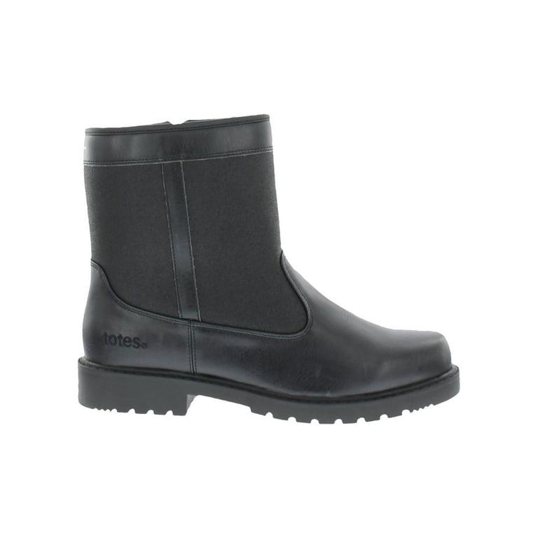Totes Men s Stadium Waterproof Faux Fur Lined Snow Boot Wide