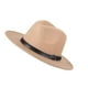 thumbnail image 3 of Sonducket Sombrero de ala ancha de fieltro, gorro Vintage para mujer, gorro cálido de invierno, accesorios de ropa de viaje para fiestas Sombreros caqui, 3 of 8