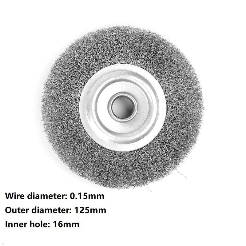 Polishing Wire Brush 16mm Arbor Hole Diameter 5pcs Twist Knot Wire Wheel 