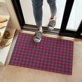 thumbnail image 2 of Red Blue Checkered Pattern Door Rugs,Washable Non Slip Door Mats Indoor,Decorative Door Mats,Entry Mat Indoor for Entrance,Bedroom,Kitchen,Bathroom,16"x24", 2 of 6