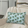 thumbnail image 5 of Salouo Flamingos And Palms Print Print Pillow Case Cover,Wrinkle-Free Bed Pillow Cover Pack of 1 Home Decor Fade-Resistant and Stain-Resistant ,Pillows Not Included -14"x20", 5 of 8