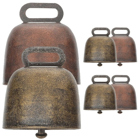 BESTOYARD 6Pcs Small Copper Bell Anti-Lost Design Assorted Color Crafting for Pets