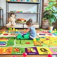 thumbnail image 2 of Noahas 6x9 Kids Rug Play Mat Carpet Educational and Fun Playmat with ABC Alphabet Animals Shapes Colors Large Area Rug Learning Rugs for Bedroom Playroom Baby Toddler Children Play Game Activity, 2 of 7