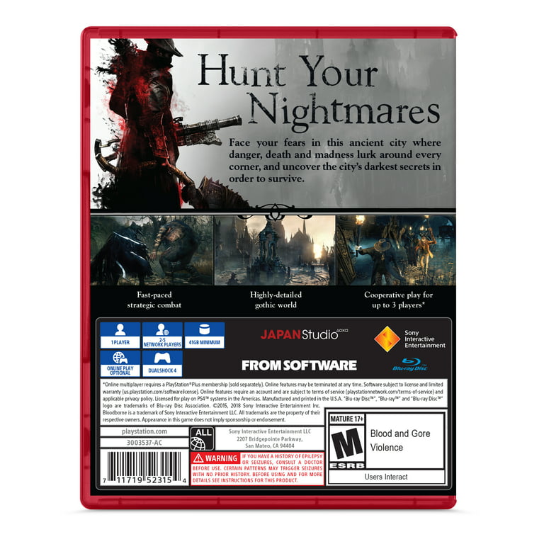 Bloodborne - PlayStation Hits, Sony, PlayStation 4, 711719523154 