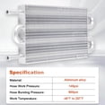 thumbnail image 3 of Kit Universal de Enfriador de Aceite de Transmisión BARTOO 5/16" de Aluminio, 3 of 7
