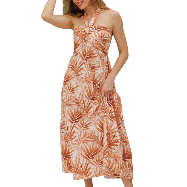 Dress for a bigger bust, Thea Dress - orange