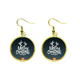 thumbnail image 1 of Feliz Navidad renos patron de dibujos animados Ear Dangle Golden Drop Earring Jewelry Mujer Unbranded M, 1 of 3