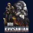 thumbnail image 2 of Men's Star Wars: The Book of Boba Fett Krrsantan the Wookiee The Twins Protector  Pull Over Hoodie Navy Blue 2X Large, 2 of 4