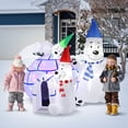 thumbnail image 6 of Christmas Inflatable Snow Bear House with LED Lights - Outdoor Yard Decoration for Lawn & Garden, 6 of 9