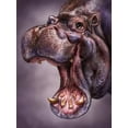 thumbnail image 2 of LaMontagne, Patrick 15x18 Black Ornate Wood Framed with Double Matting Museum Art Print Titled - Hippo Totem, 2 of 4