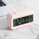 thumbnail image 5 of Sidaley Reloj despertador de pantalla Digital dormitorio Sensor de temperatura termómetro retroiluminación calendario portátil Snooze relojes Electrónica Rosado, 5 of 6