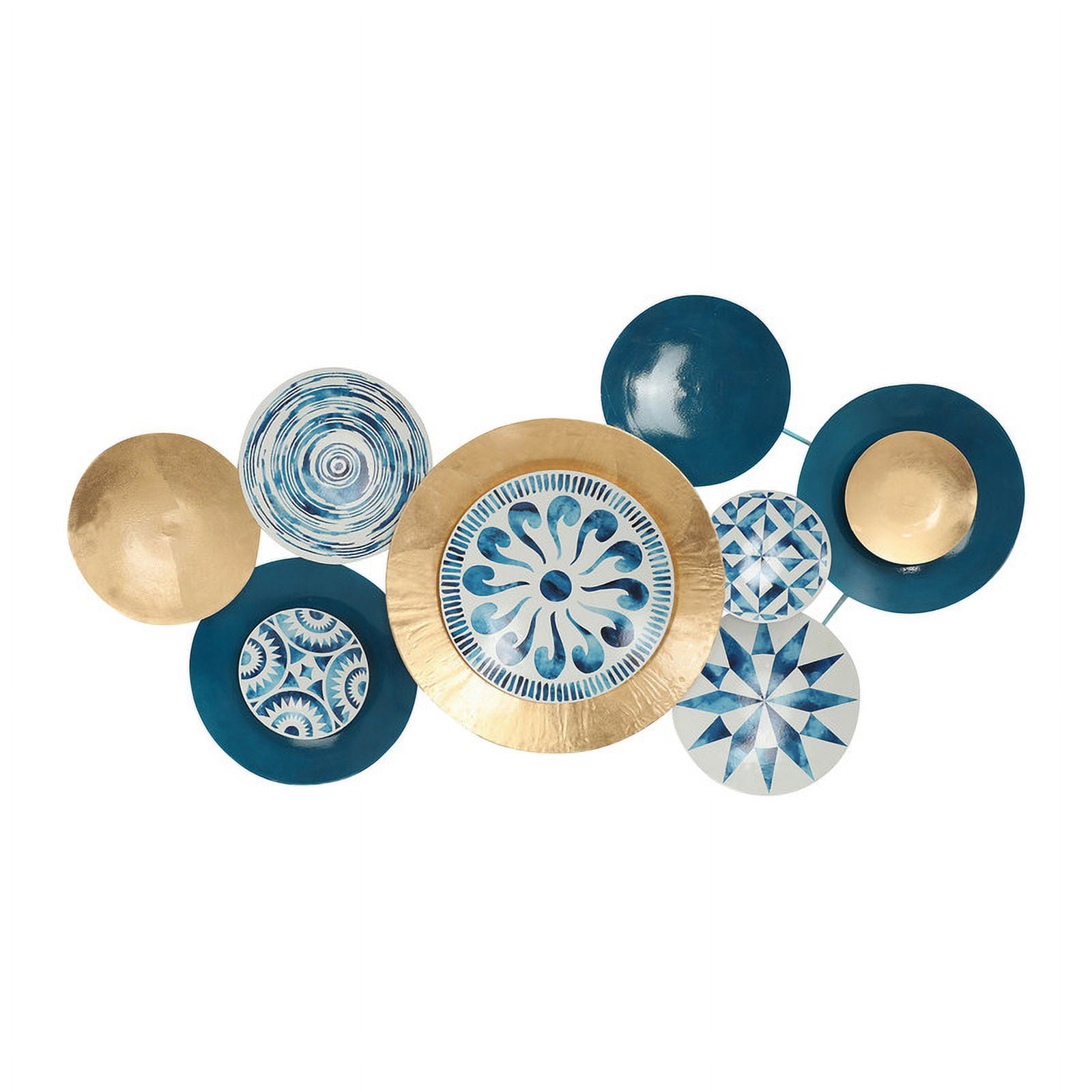 Lorelai Modern Abstract Plate Metal Wall Art