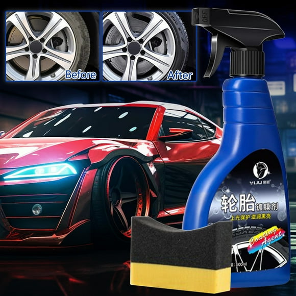 Xihbxyly Cleaner Decontamination Foam Car Cleaner Aging Tire Protector 500ml Have Efficient Cleaning and Fouling Function Can Be Used on Tires, Rubber Strips, Door Trims Other Exterior Plastic Parts