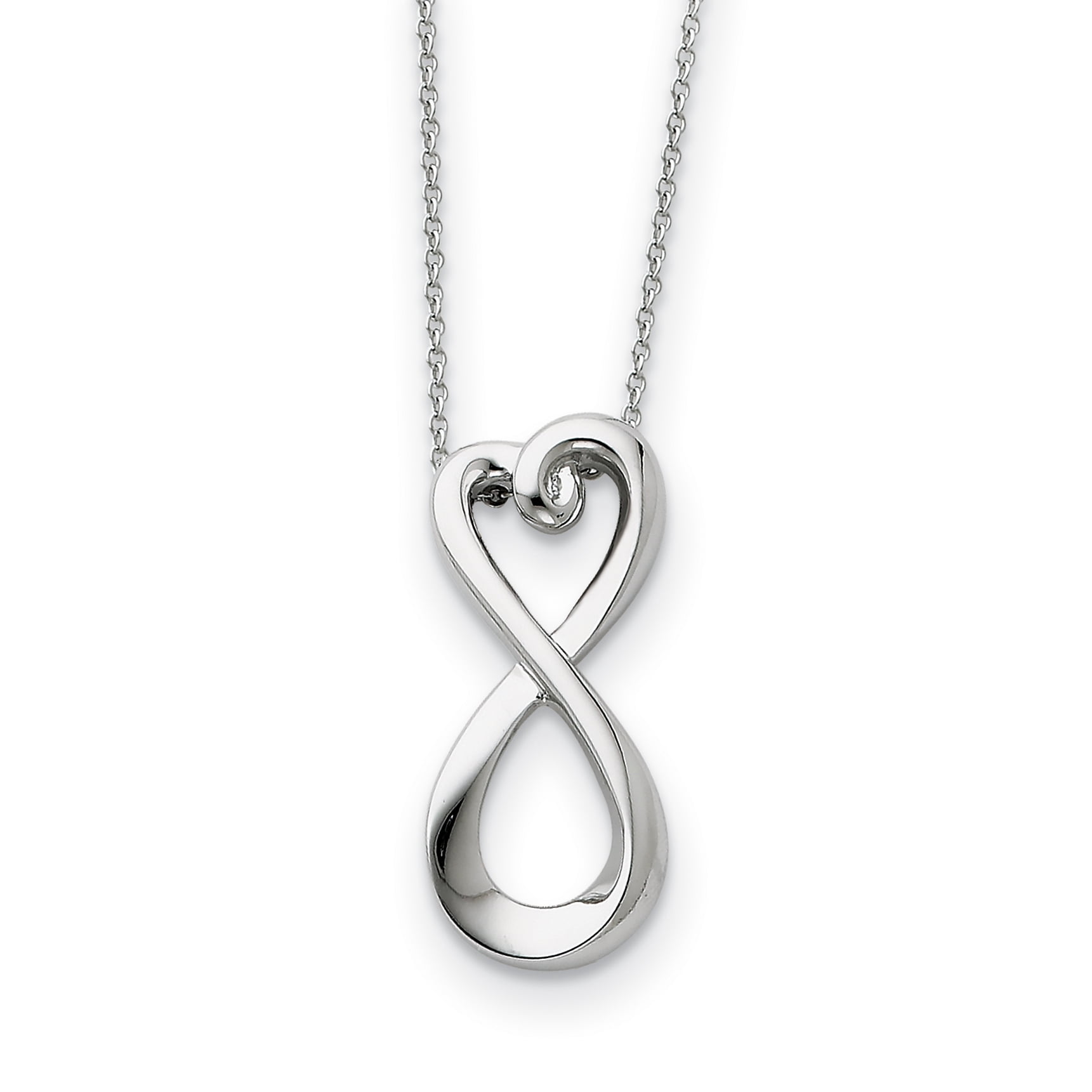 Breloques Cœur Infini En Argent 925 - Pack De 3 Avec Couronne, Rose Et Baiser - Cadeau Pour Femme, Mère, Amoureuse