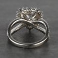 thumbnail image 4 of Caratup 0.90 Carat Heart Cut Genuine Diamond Solitaire (F-G/VS1) Beautiful Wedding Ring for Girls Solid 18K White Gold Size 3, 4 of 7