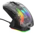 thumbnail image 1 of X2 Pro Wireless Gaming Mouse with RGB Charging Dock,Tri-Mode PC Gaming Mice 2.4G/Bluetooth/Wired,Noiseless Mouse RGB Backlit,Transparent Shell,PixArt, 1 of 4