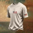 thumbnail image 4 of JESUS SAVES 1776-2026 Patriotic T-Shirt for Men - Vintage Washed Crew Neck Short Sleeve Tee - Independence Day 250th Anniversary Graphic Shirt Khaki XXL, 4 of 4