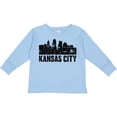 thumbnail image 3 of Inktastic Kansas City Skyline Grunge Boys or Girls Long Sleeve Toddler T-Shirt, 3 of 5