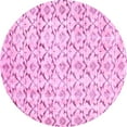 thumbnail image 1 of Ahgly Company Indoor Round Abstract Pink Contemporary Area Rugs, 3' Round, 1 of 4