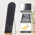thumbnail image 6 of Full-Length Floor Mirror with Stand, 59x16in Wall Mirror for Bedroom, Safety Glass, Aluminum Frame, 6 of 6