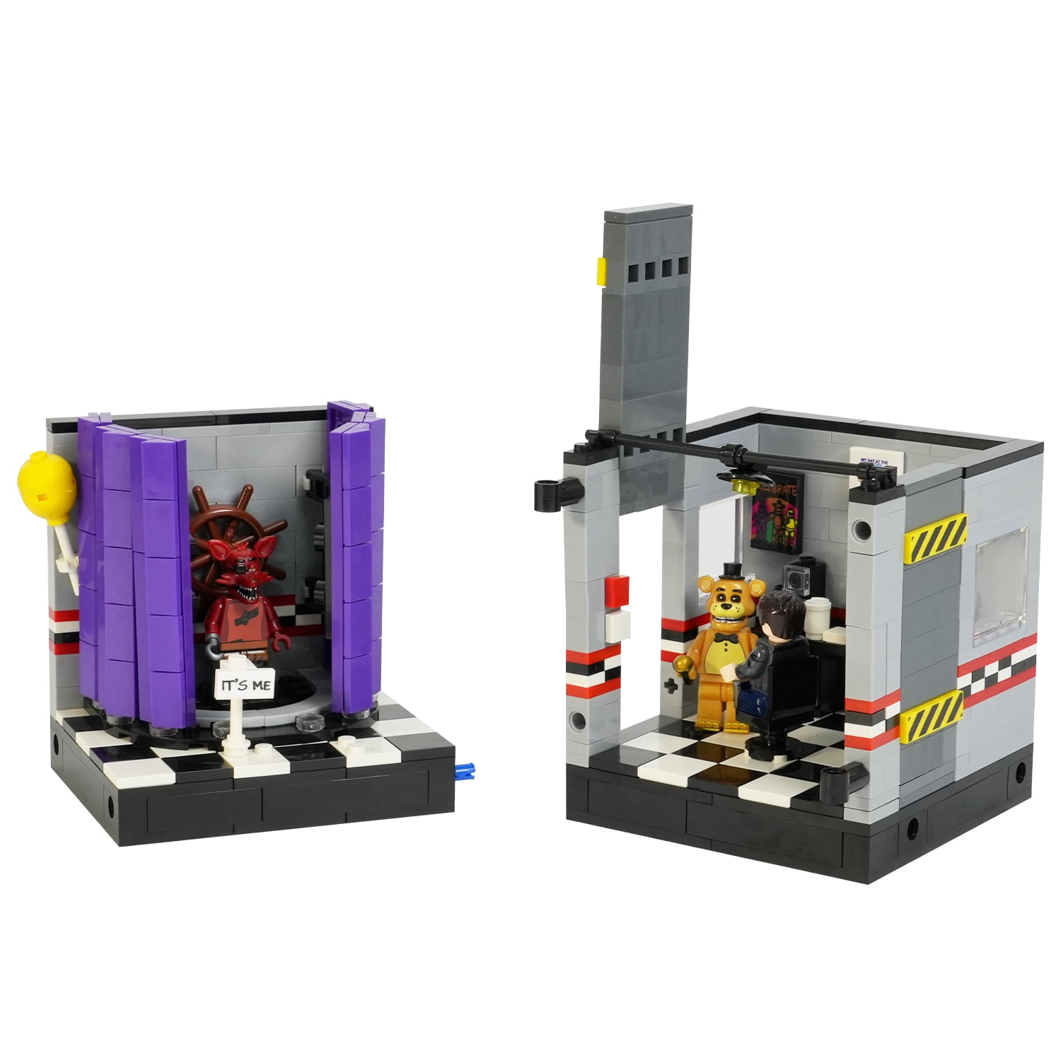FNAF Five Nights at Freddy's Midnight Bear Stage MOC Building Block Set 1140pcs