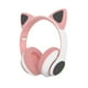 thumbnail image 1 of STN-28 Audífonos con música para colocar sobre la oreja Audífonos con orejas de gato brillantes Audí Abanopi Rosa, 1 of 7